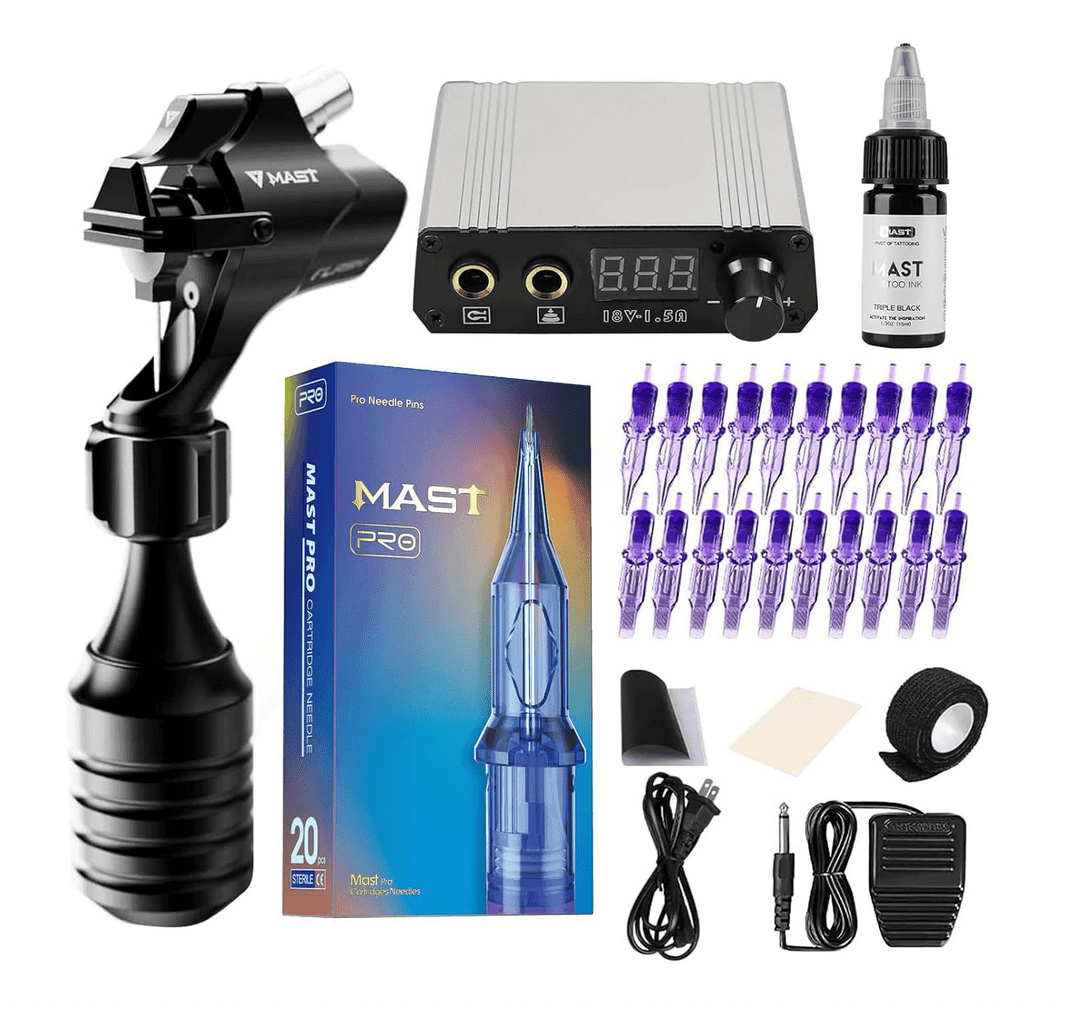1 — MAST FLASH ROTARY TATTOO MACHINE KIT