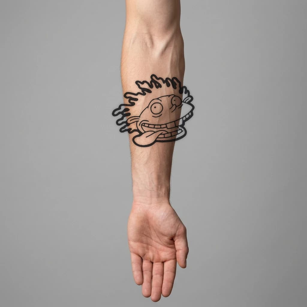 High-fidelity fresh tattoo application composite