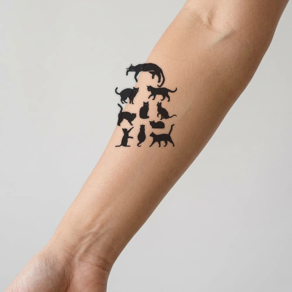 High-fidelity fresh tattoo application composite