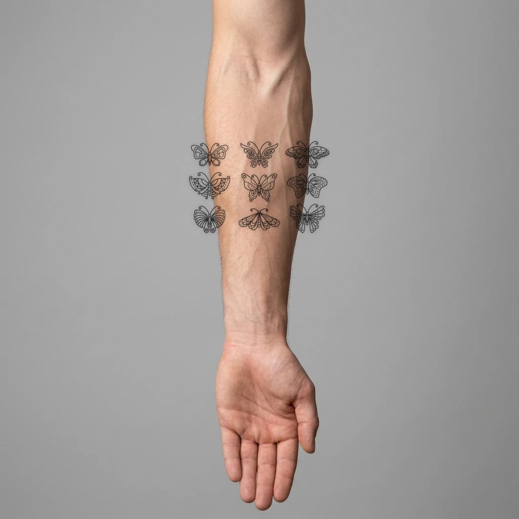 High-fidelity fresh tattoo application composite