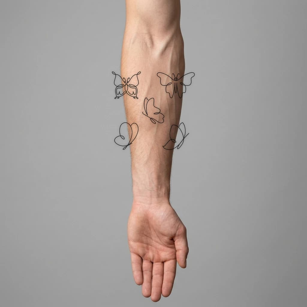High-fidelity fresh tattoo application composite
