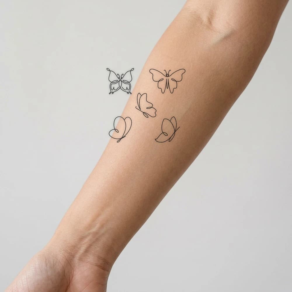 High-fidelity fresh tattoo application composite