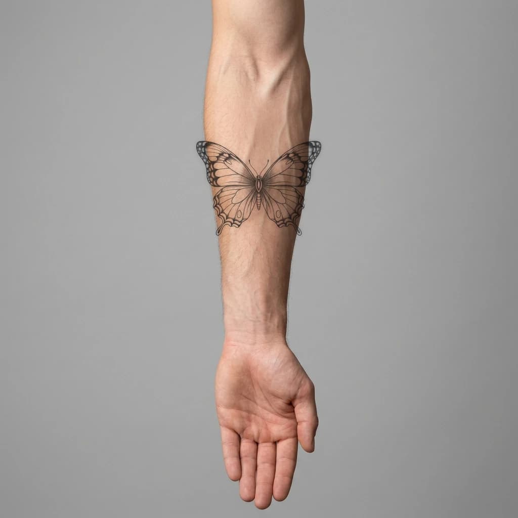 High-fidelity fresh tattoo application composite
