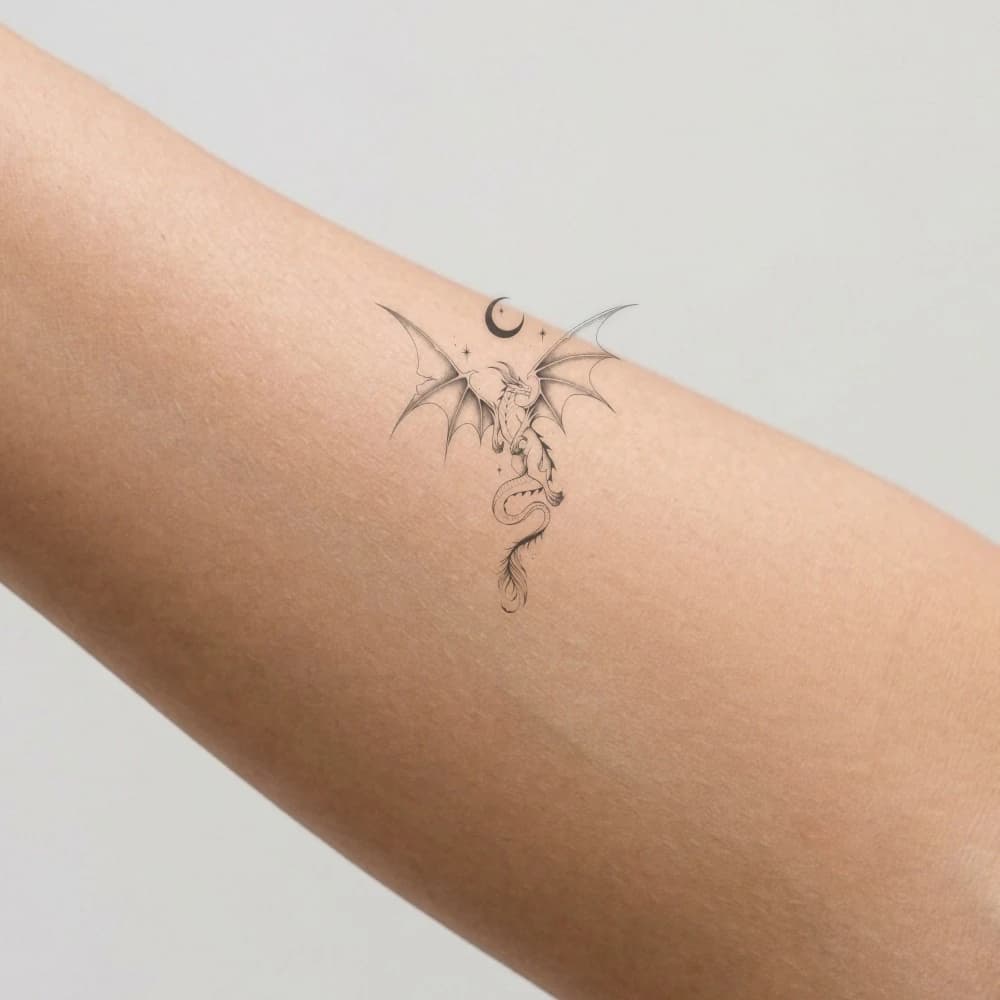 High-fidelity fresh tattoo application composite