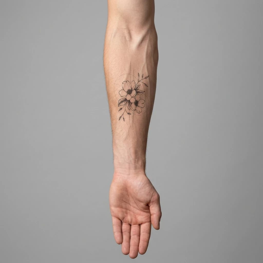 High-fidelity fresh tattoo application composite