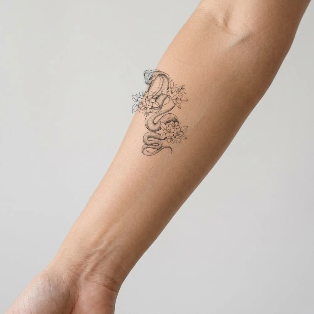 High-fidelity fresh tattoo application composite