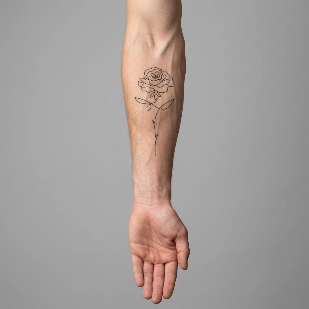 High-fidelity fresh tattoo application composite