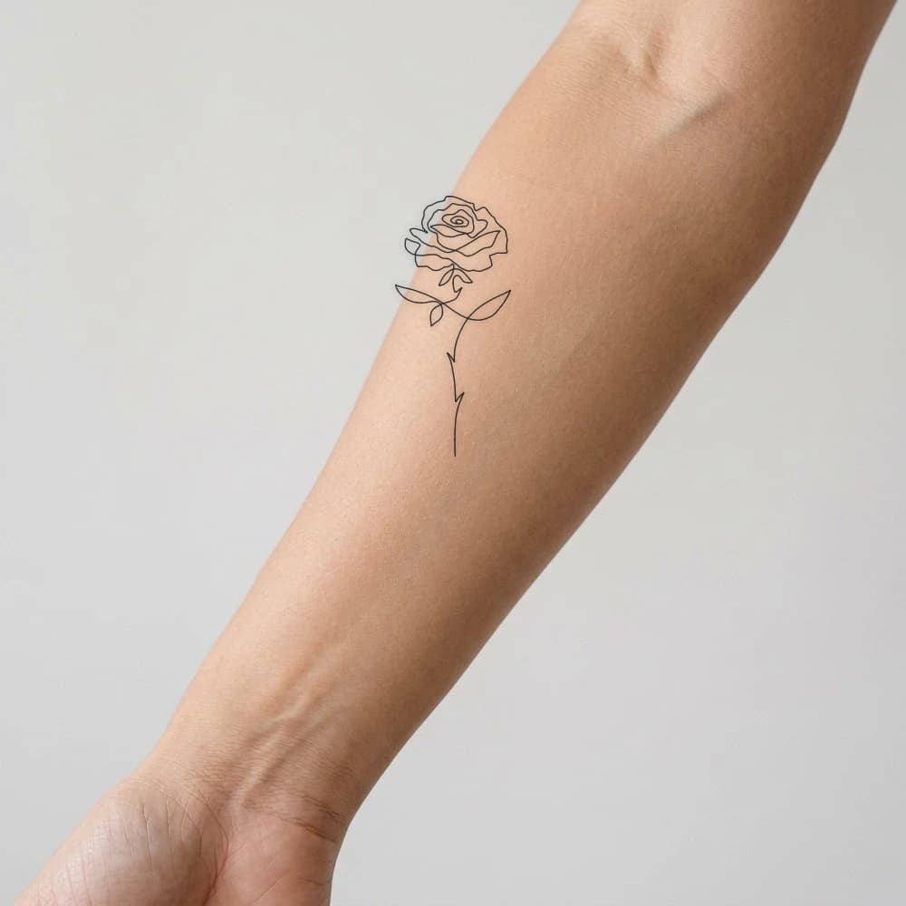 High-fidelity fresh tattoo application composite