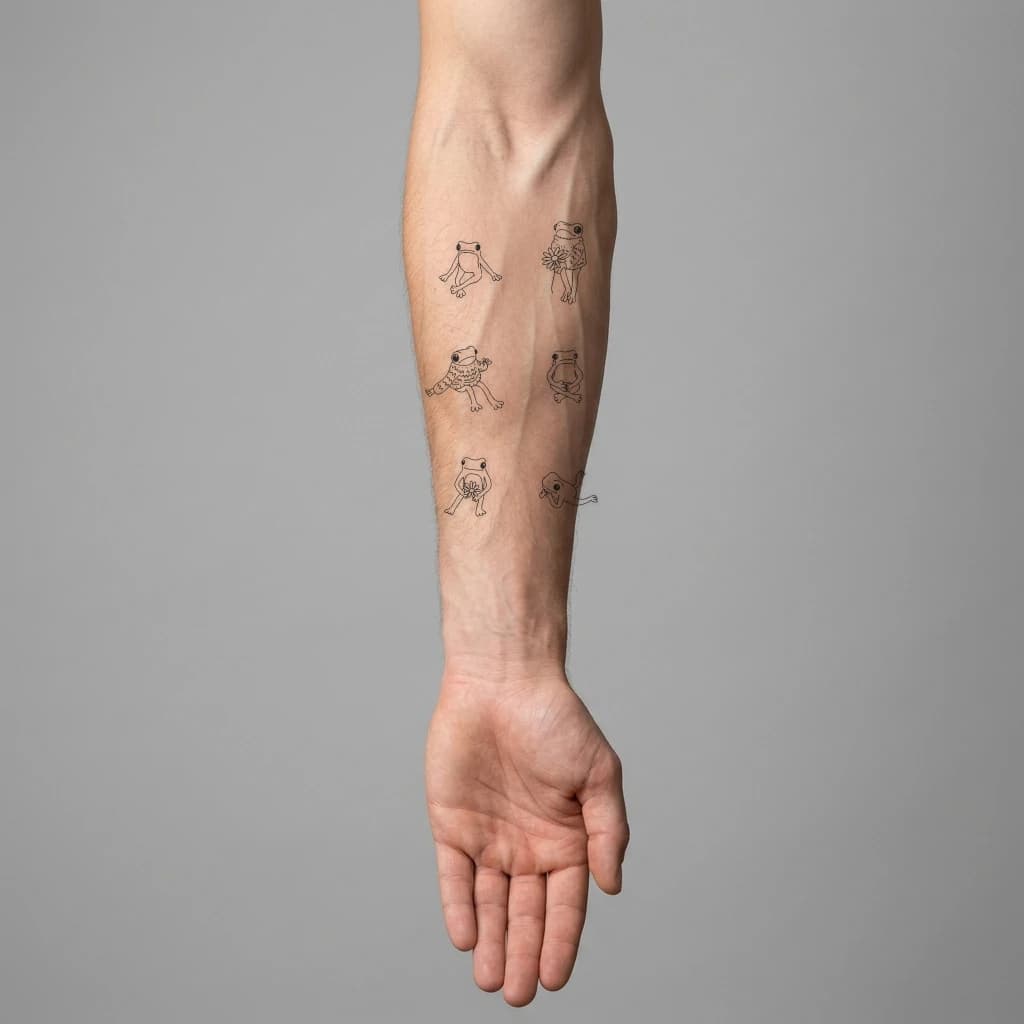 High-fidelity fresh tattoo application composite
