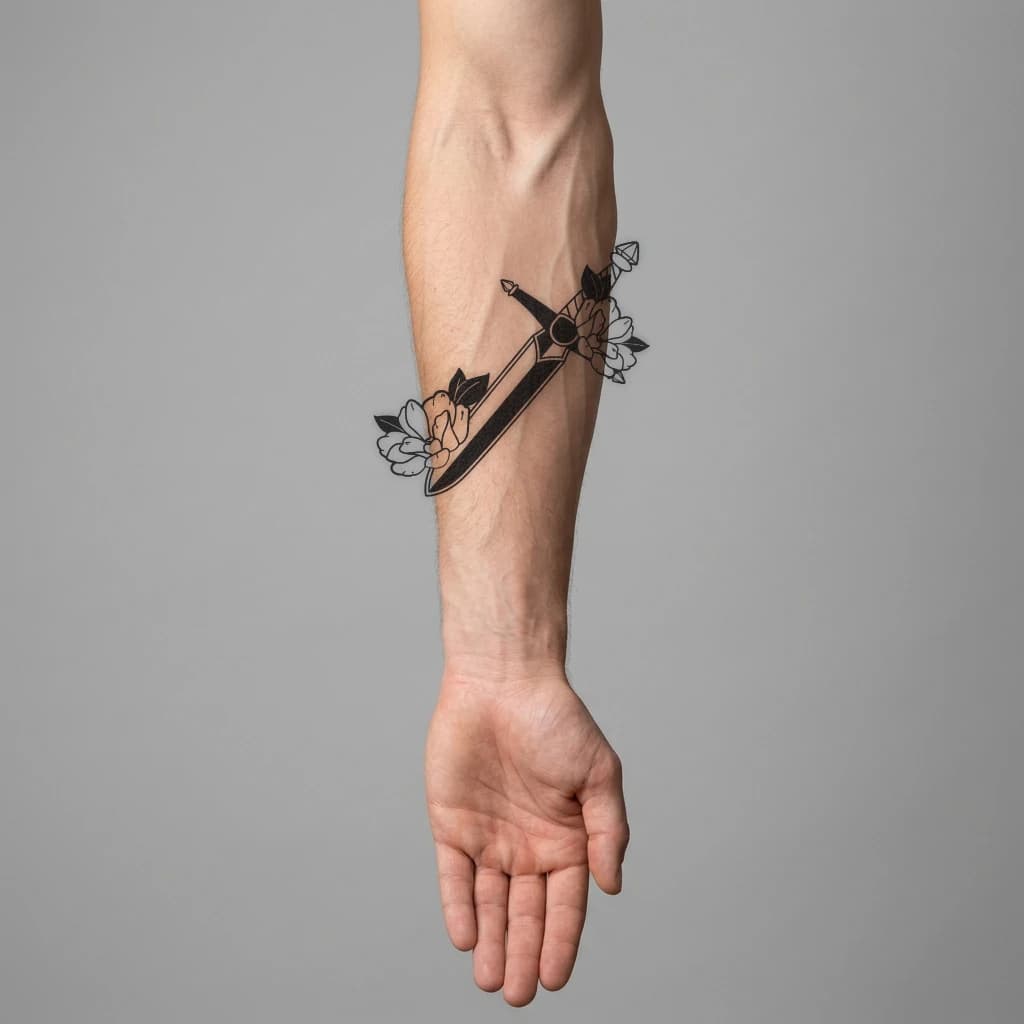 High-fidelity fresh tattoo application composite
