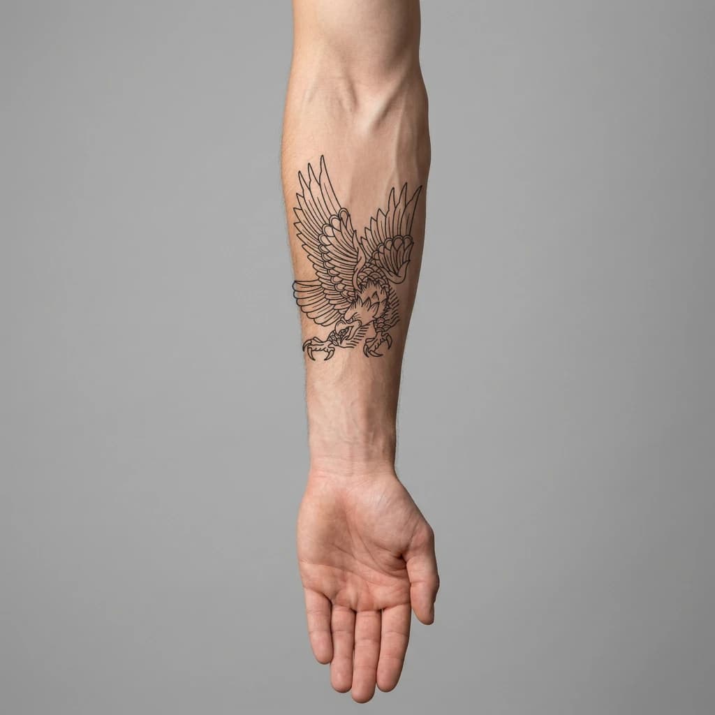 High-fidelity fresh tattoo application composite