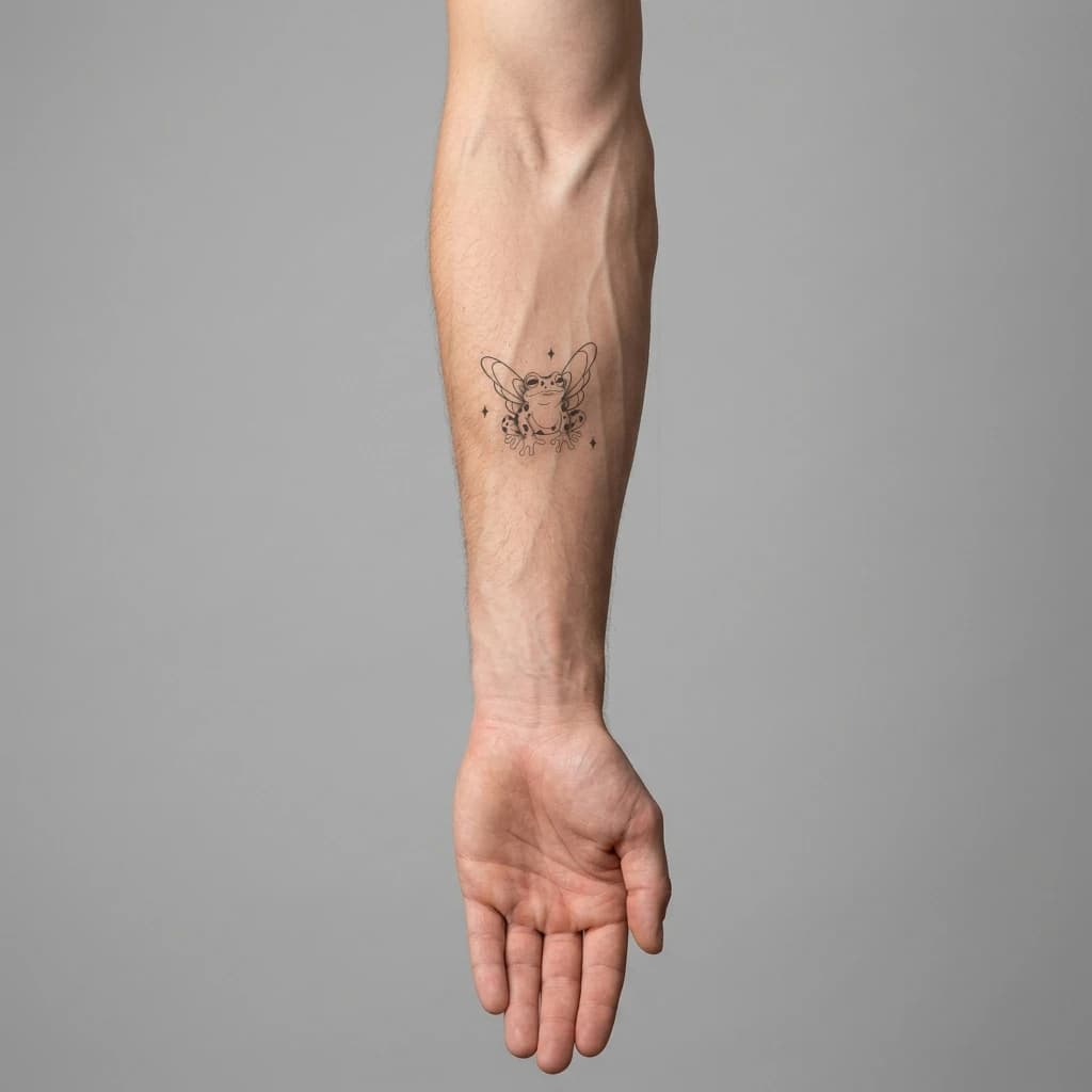 High-fidelity fresh tattoo application composite