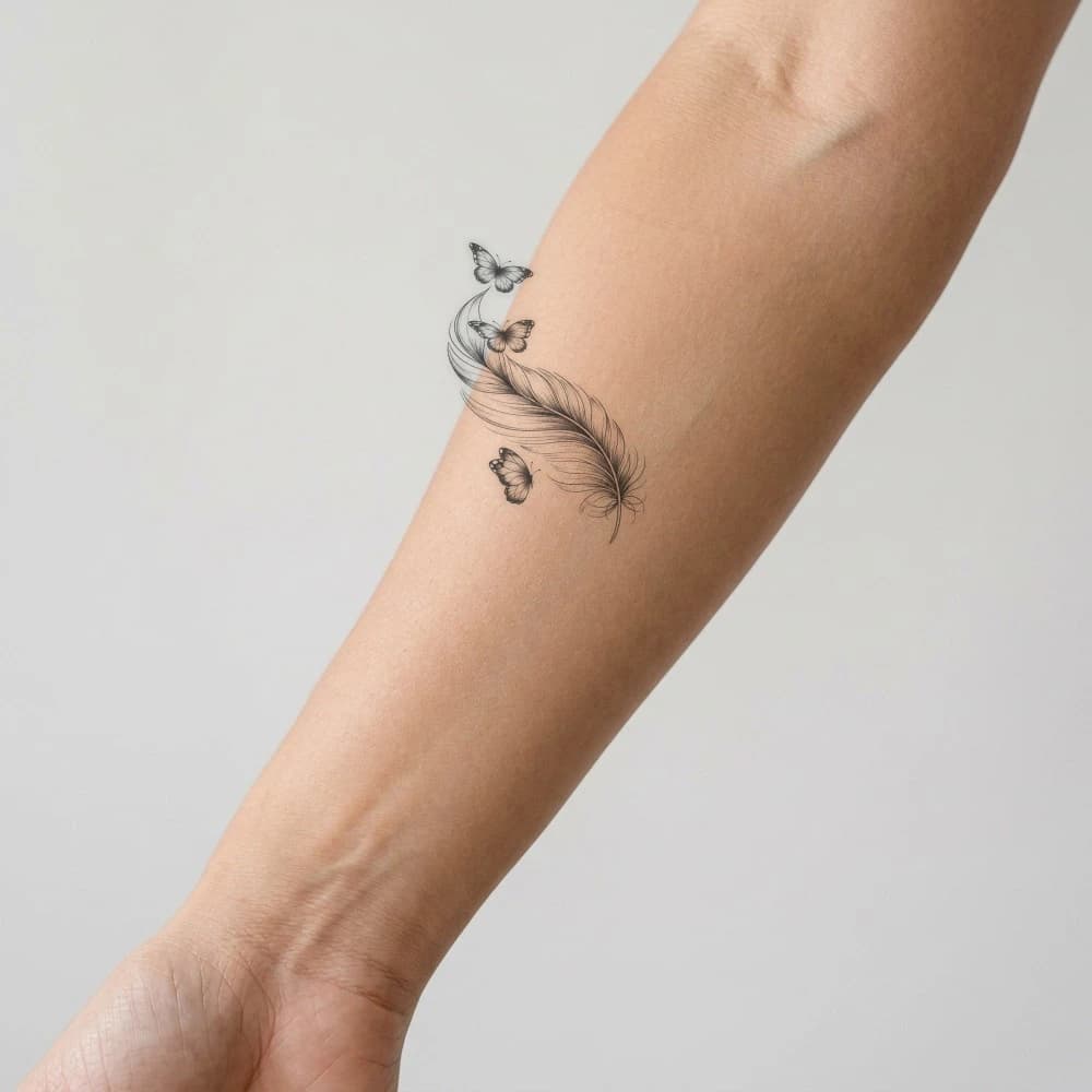 High-fidelity fresh tattoo application composite