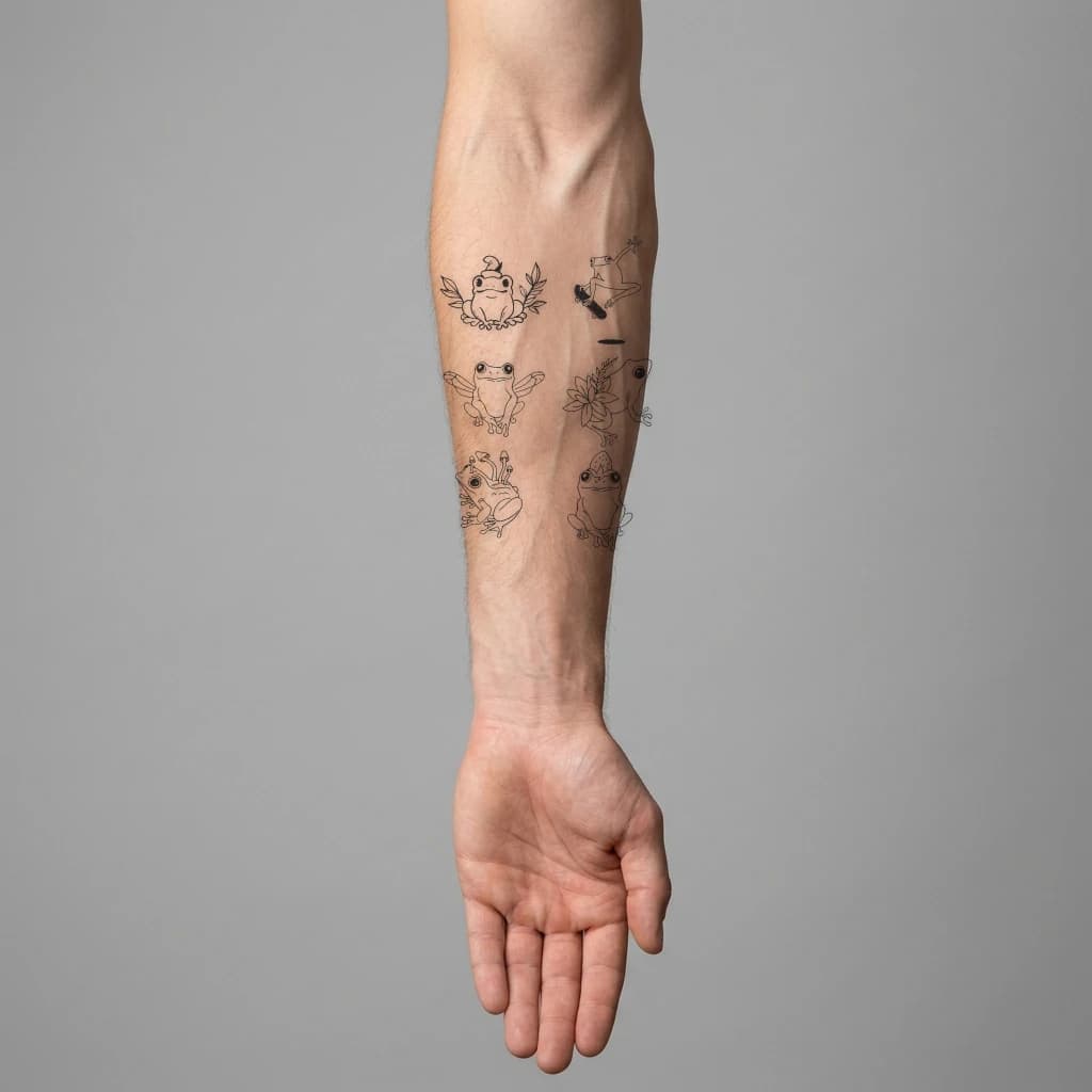 High-fidelity fresh tattoo application composite