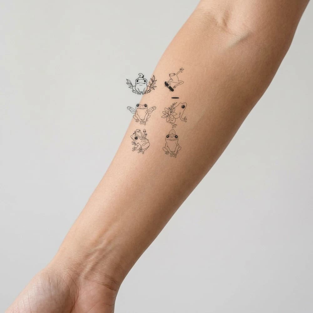 High-fidelity fresh tattoo application composite