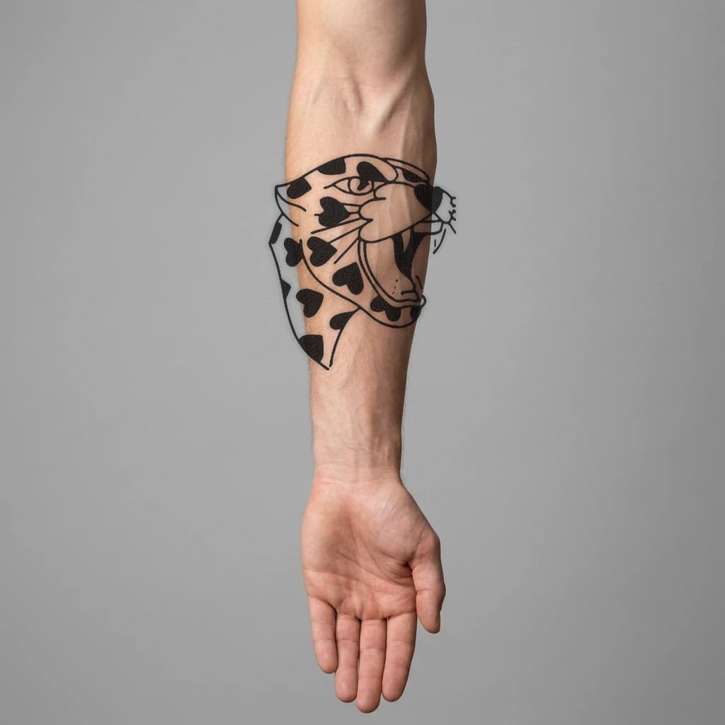 High-fidelity fresh tattoo application composite
