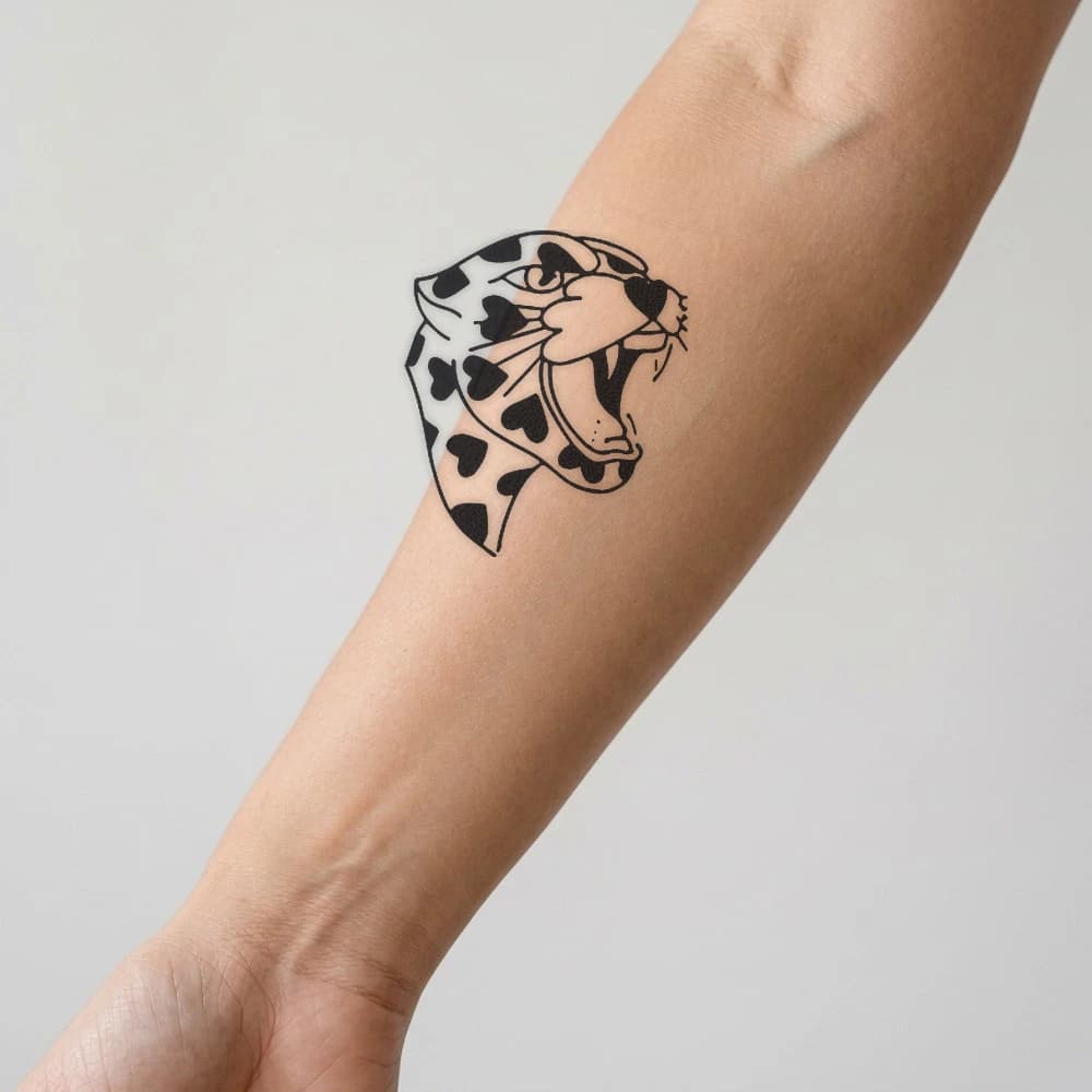 High-fidelity fresh tattoo application composite