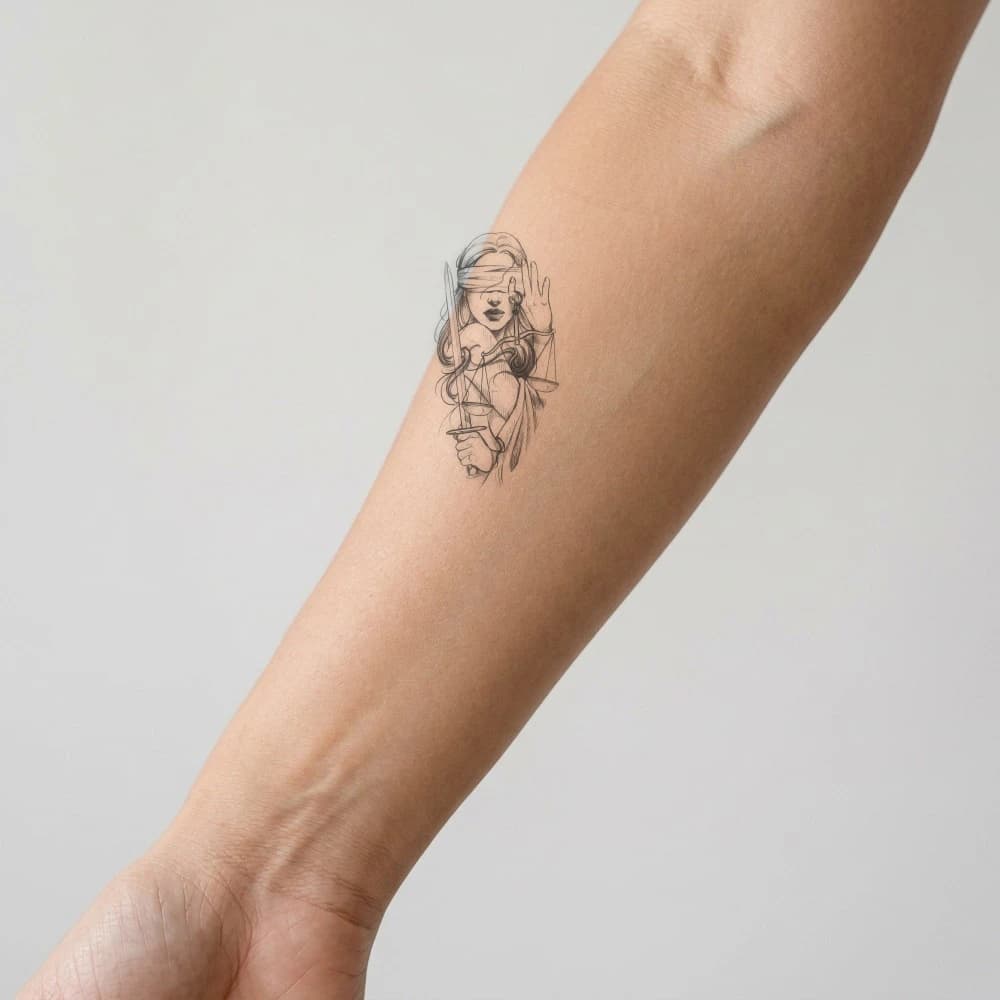 High-fidelity fresh tattoo application composite