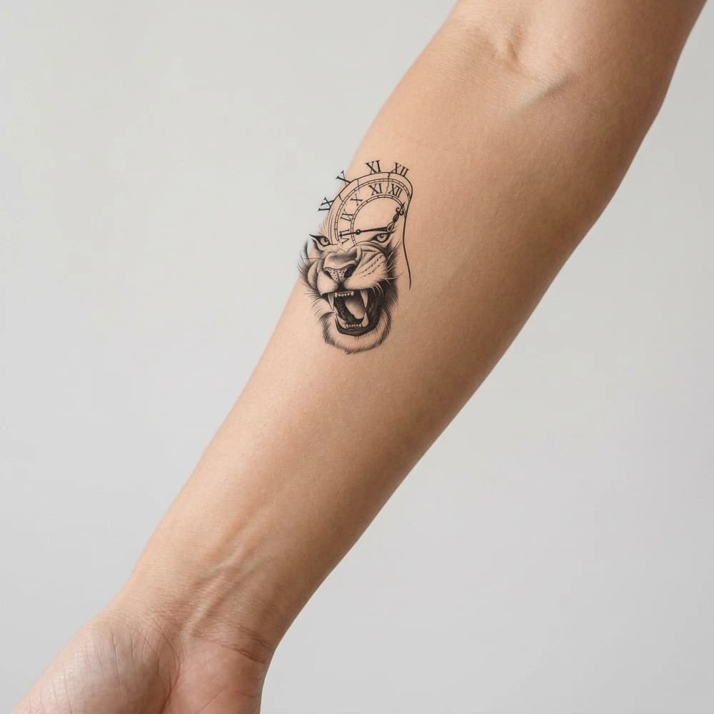 High-fidelity fresh tattoo application composite