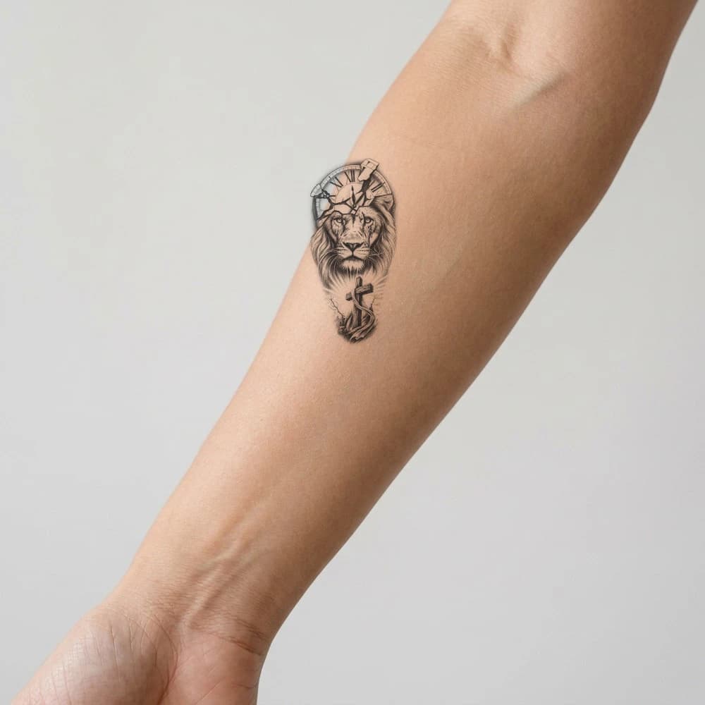 High-fidelity fresh tattoo application composite