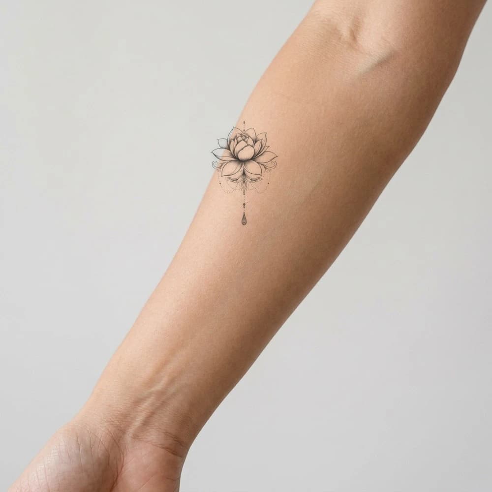 High-fidelity fresh tattoo application composite