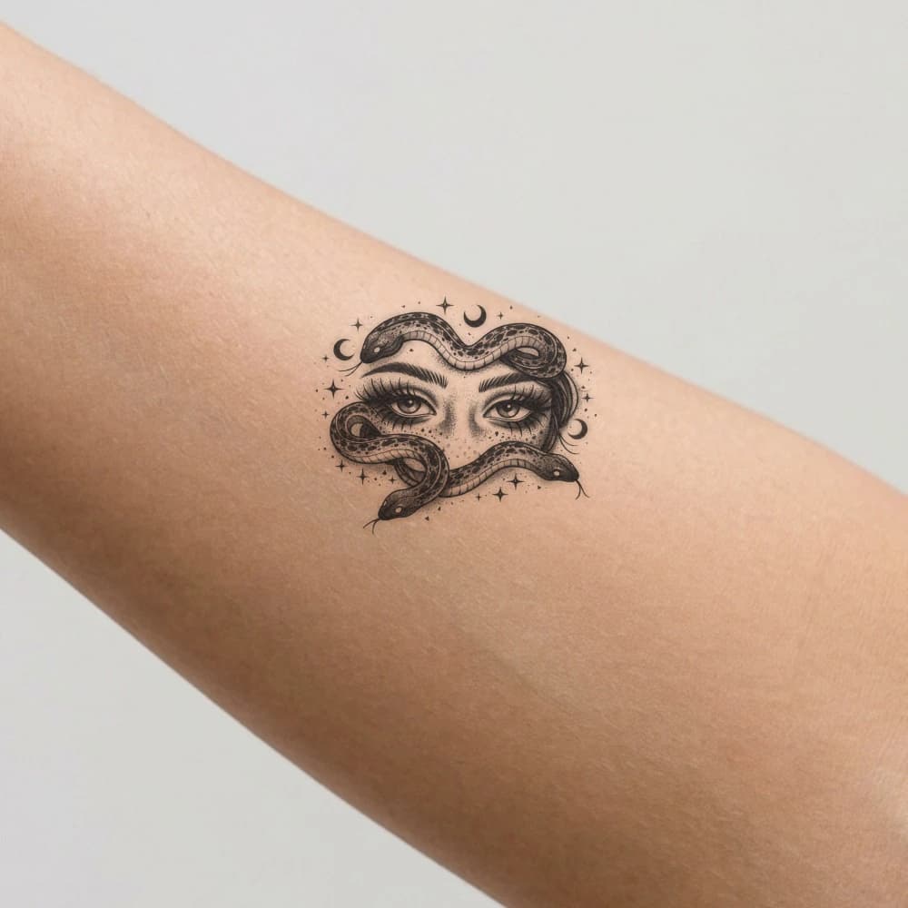High-fidelity fresh tattoo application composite