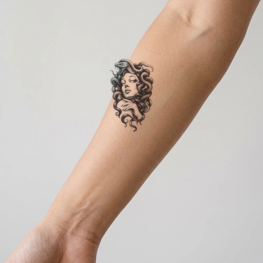 High-fidelity fresh tattoo application composite