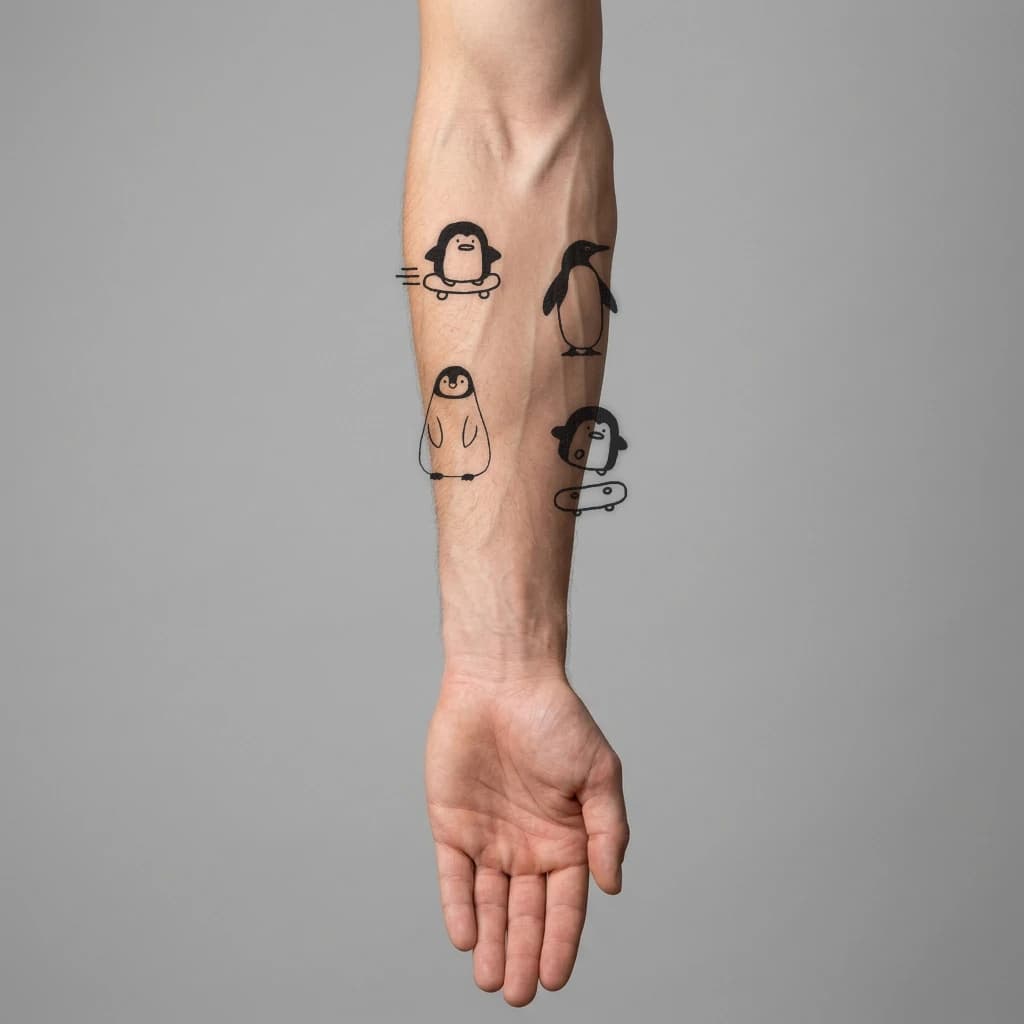 High-fidelity fresh tattoo application composite
