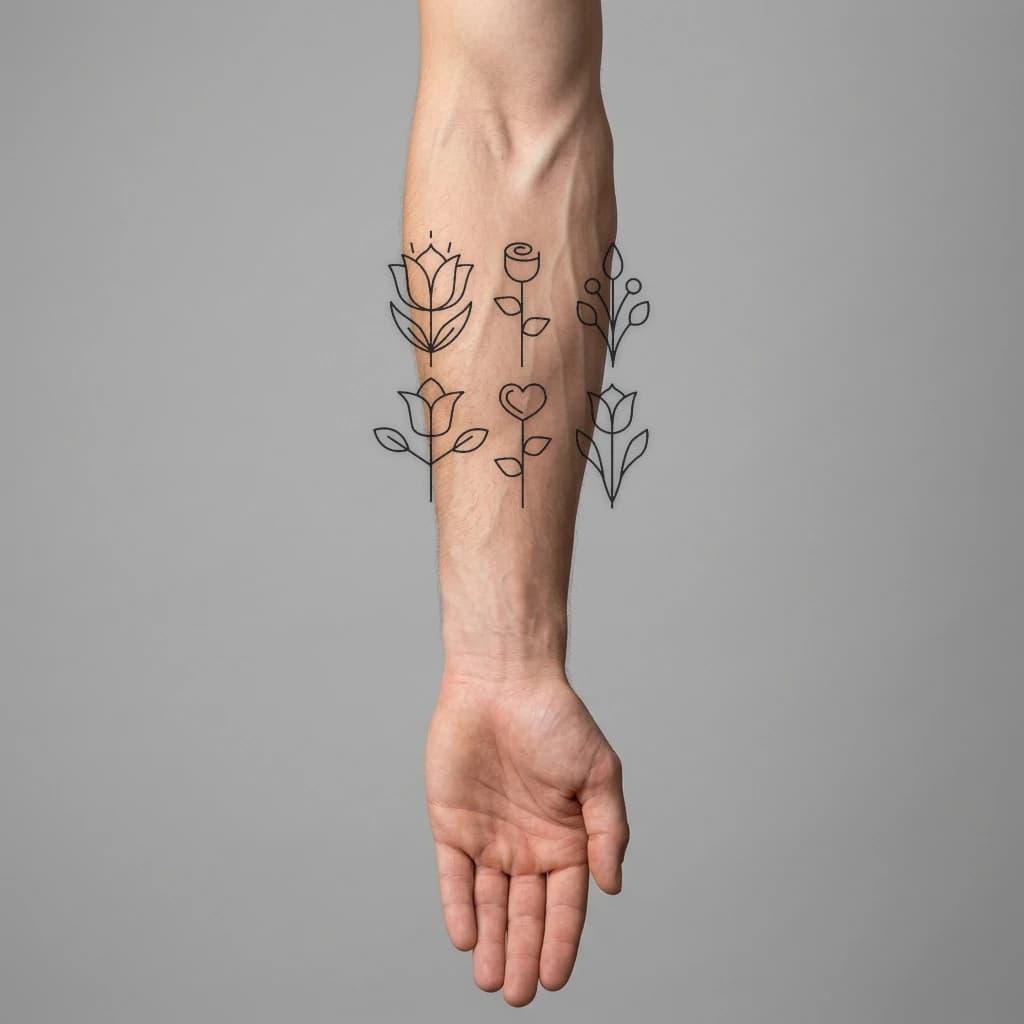 High-fidelity fresh tattoo application composite
