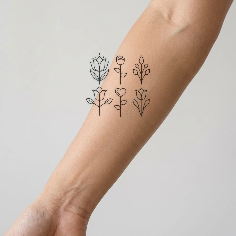 High-fidelity fresh tattoo application composite