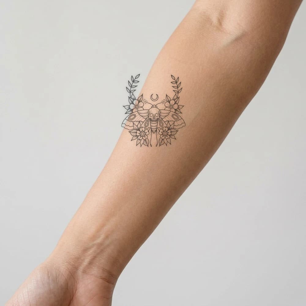 High-fidelity fresh tattoo application composite