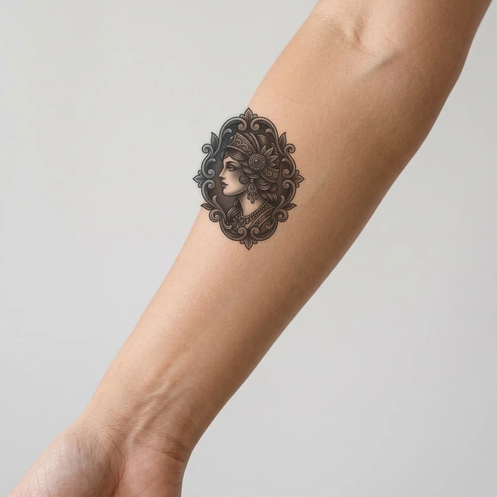 High-fidelity fresh tattoo application composite