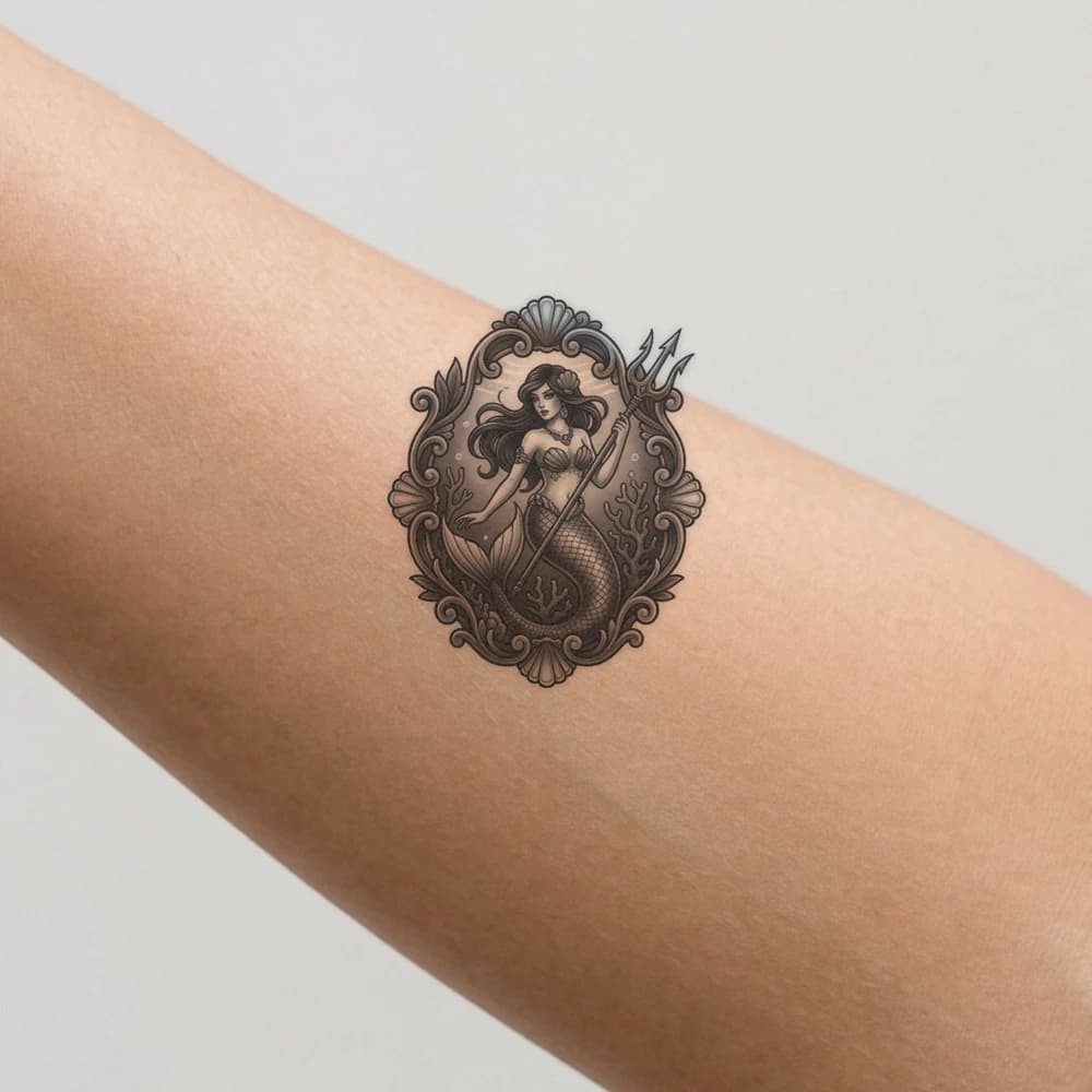 High-fidelity fresh tattoo application composite
