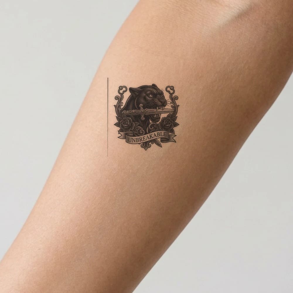 High-fidelity fresh tattoo application composite