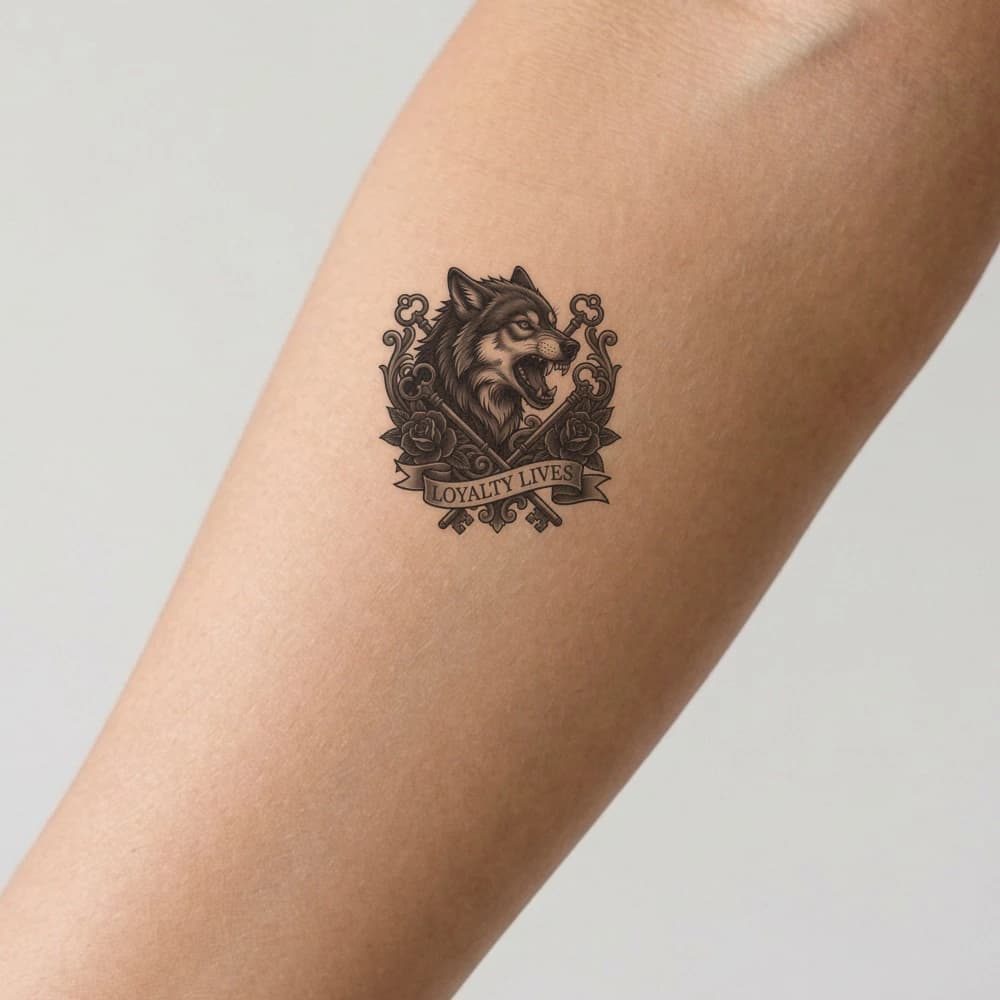 High-fidelity fresh tattoo application composite