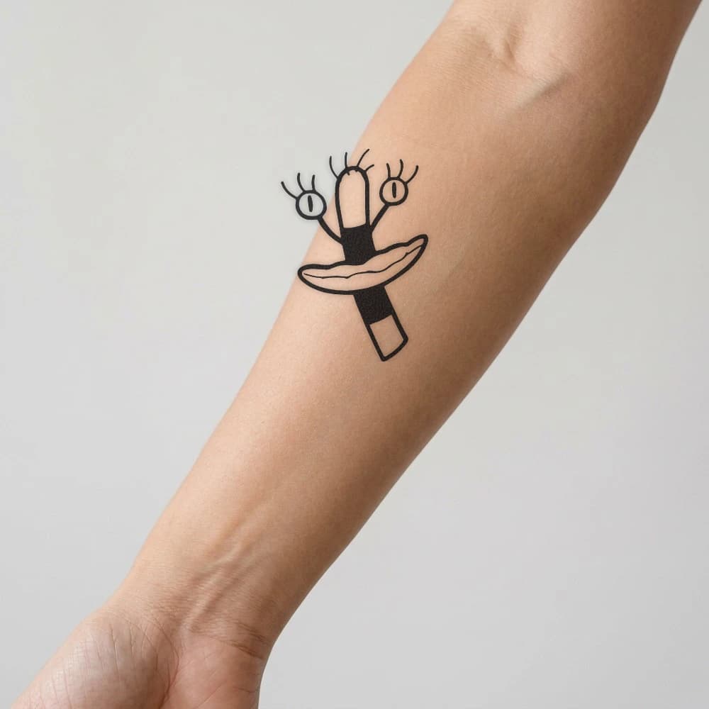 High-fidelity fresh tattoo application composite