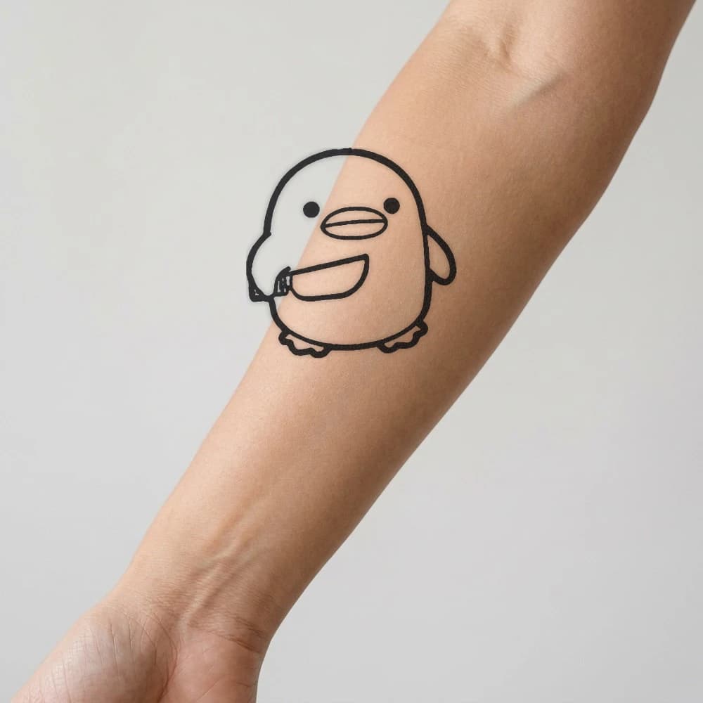 High-fidelity fresh tattoo application composite