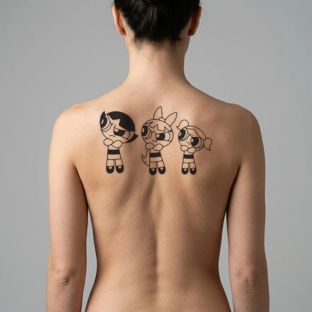 High-fidelity fresh tattoo application composite