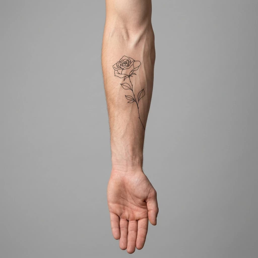 High-fidelity fresh tattoo application composite