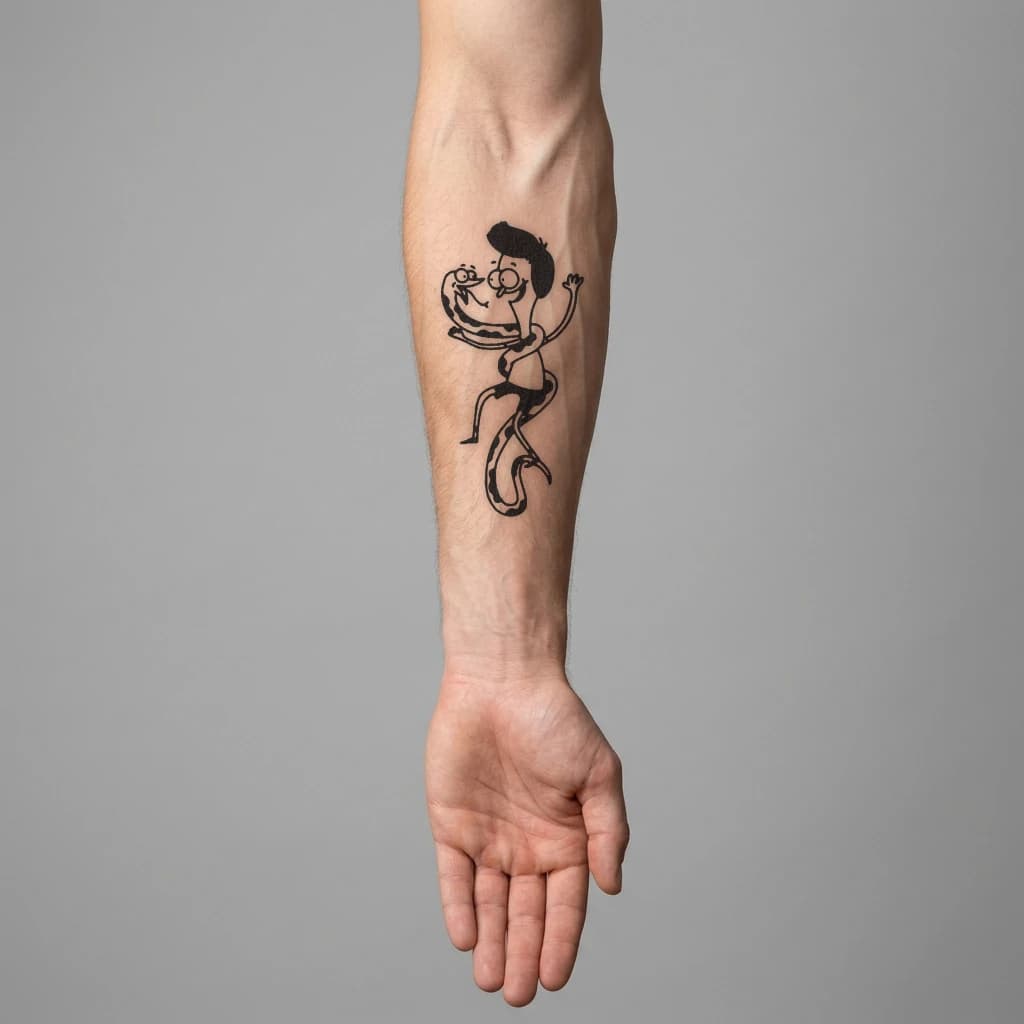 High-fidelity fresh tattoo application composite