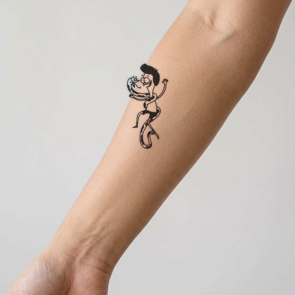 High-fidelity fresh tattoo application composite