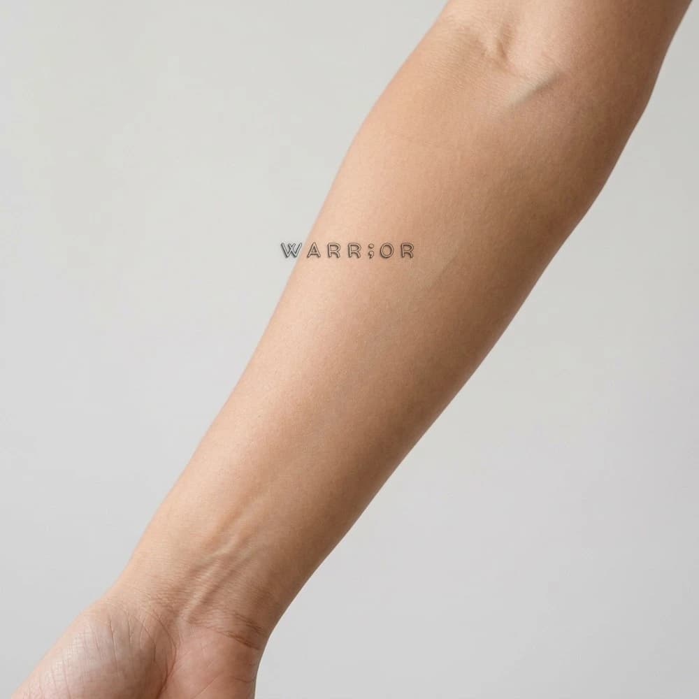 High-fidelity fresh tattoo application composite