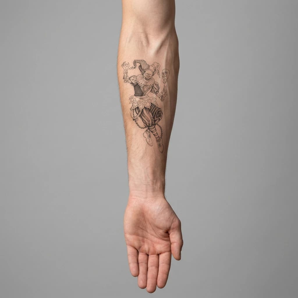 High-fidelity fresh tattoo application composite