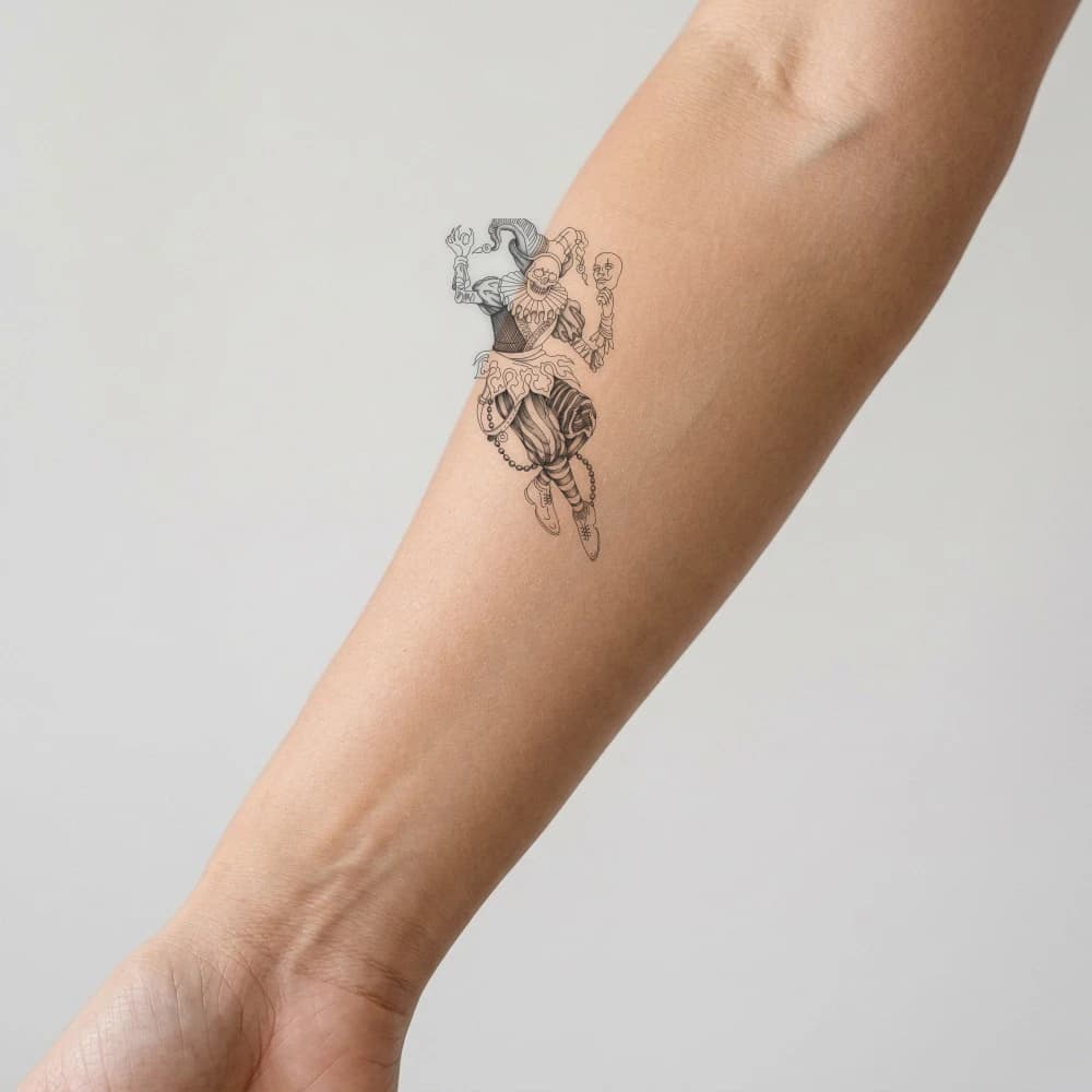 High-fidelity fresh tattoo application composite