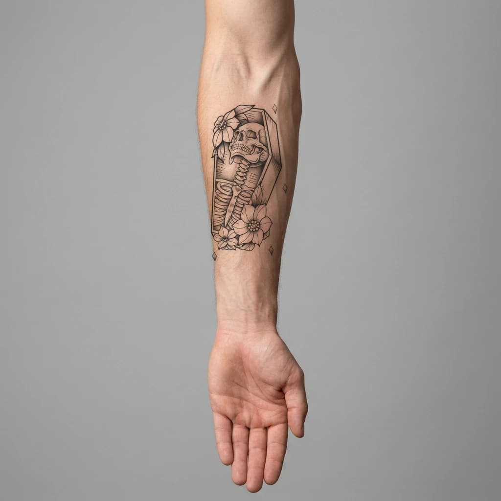 High-fidelity fresh tattoo application composite
