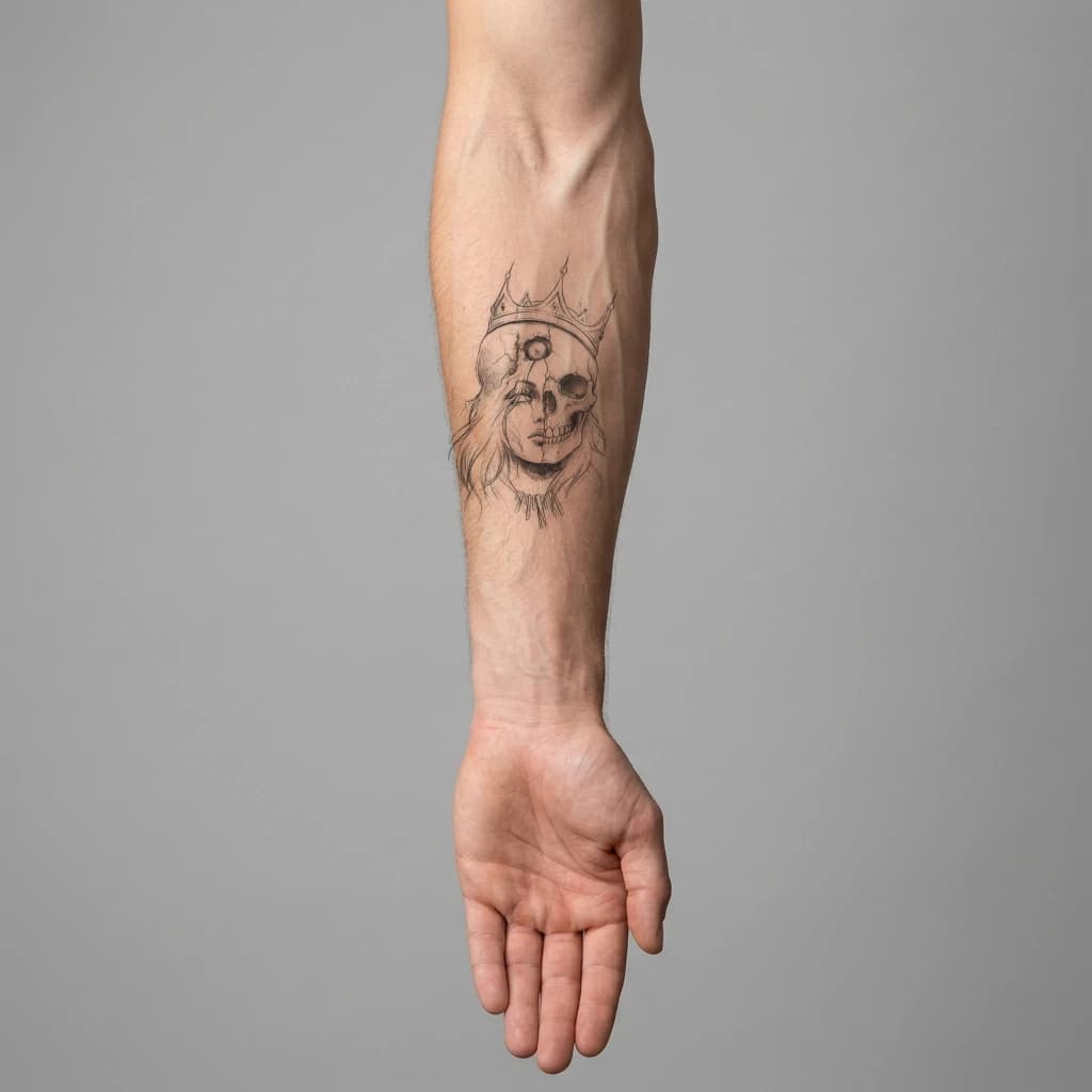 High-fidelity fresh tattoo application composite