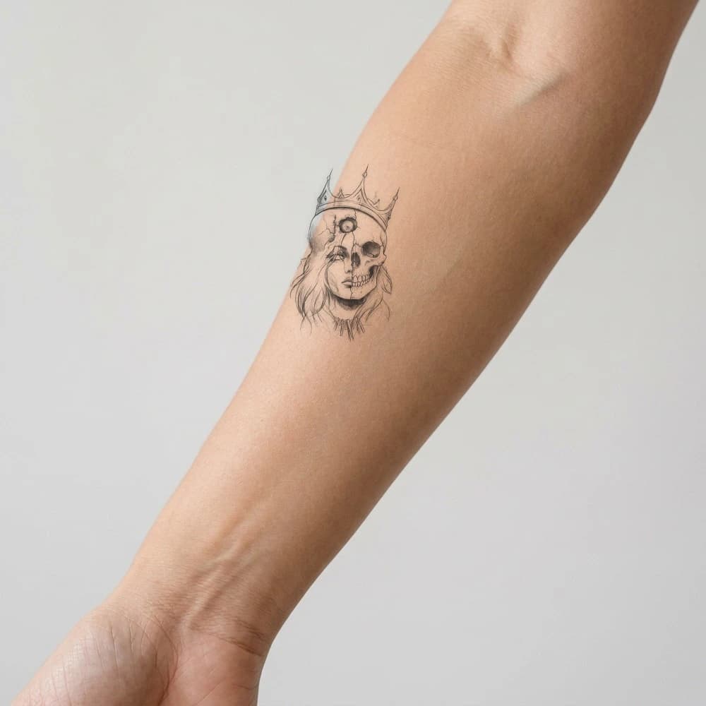 High-fidelity fresh tattoo application composite