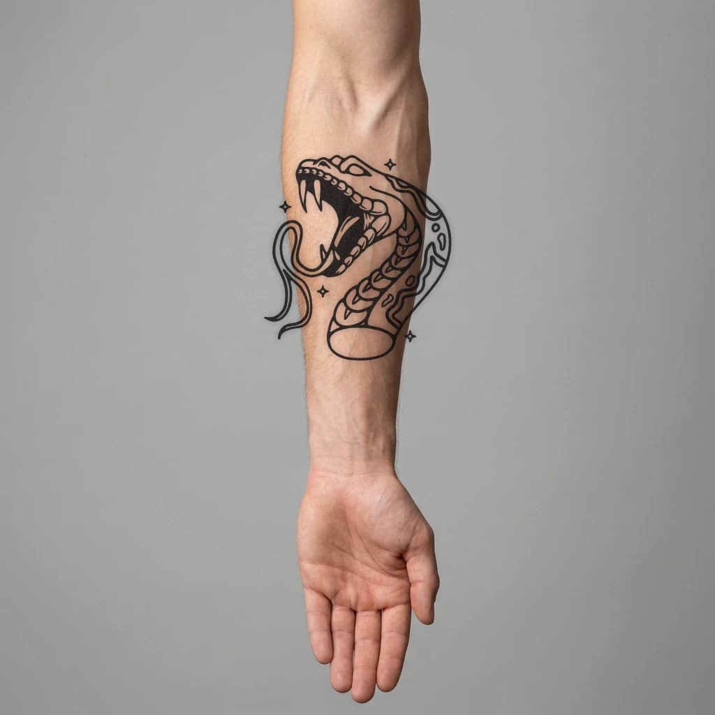 High-fidelity fresh tattoo application composite