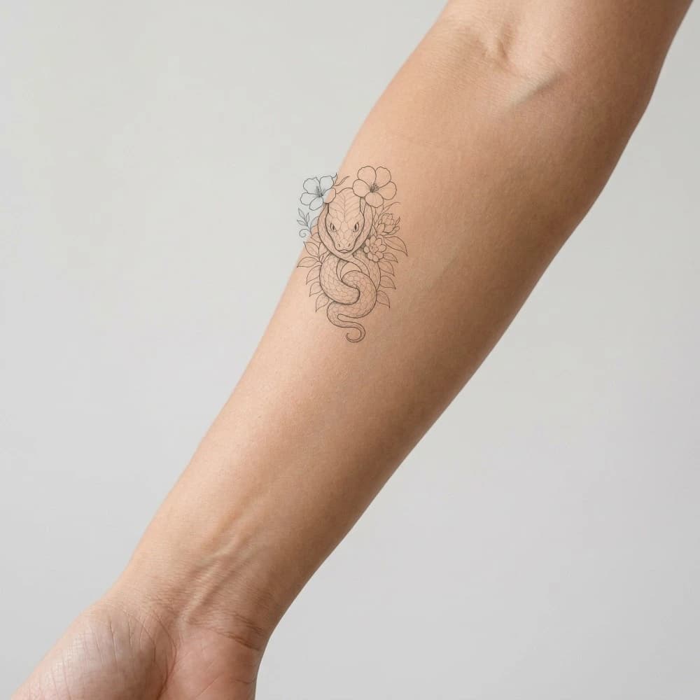 High-fidelity fresh tattoo application composite