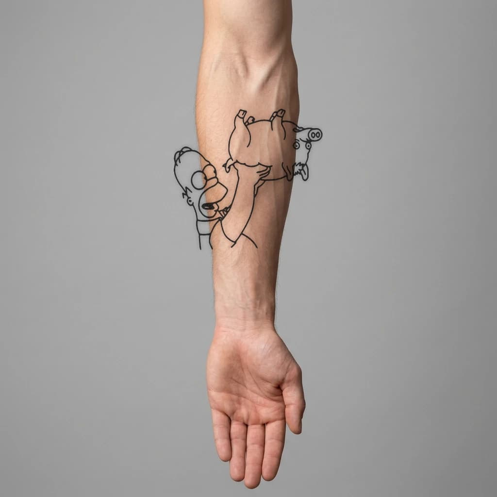 High-fidelity fresh tattoo application composite